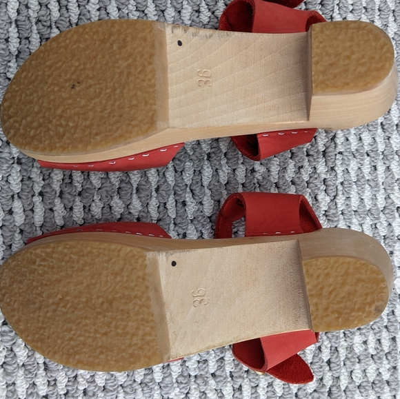 Bryr clogs tomato mid-heel - Picture 3 of 11